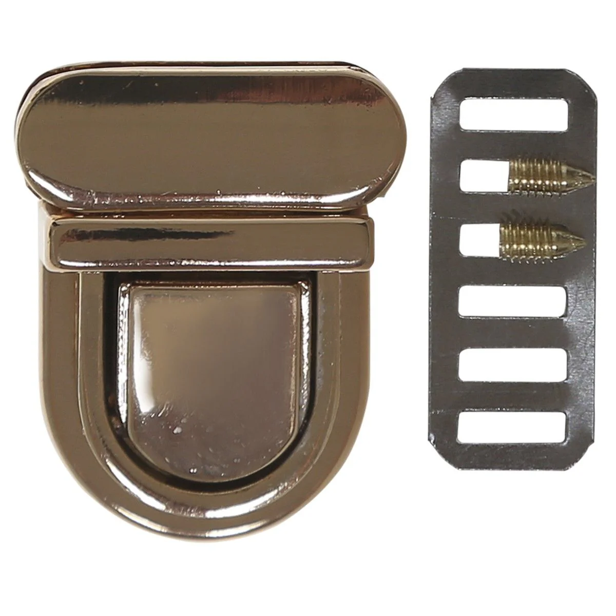 Metalowy zamek do torebki - 30 x 19 mm - Image 5